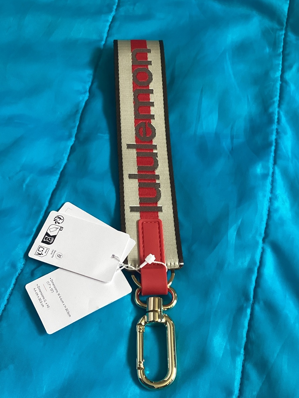 Lululemon never lost keychain